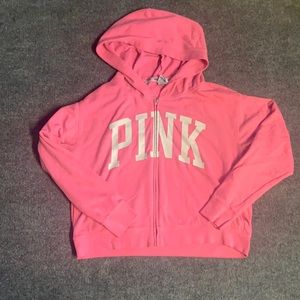 PINK zip up hoodie